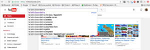 cercare la canzone la bella lavanderina su youtube