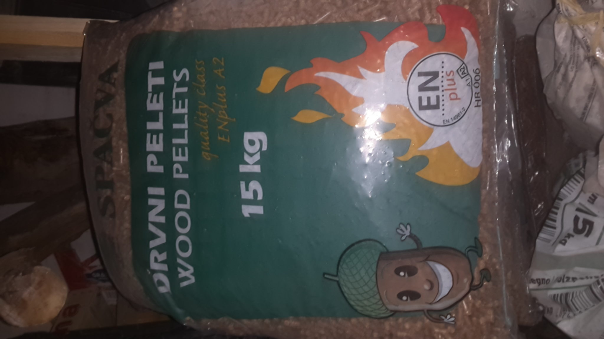 Sacco da 15 kg di pellet