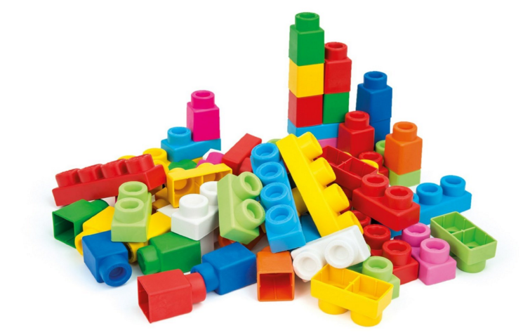 mattoncini lego morbidi per bambini
