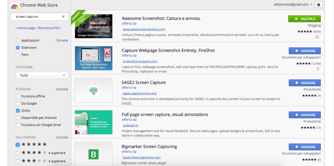 screenshot con chrome