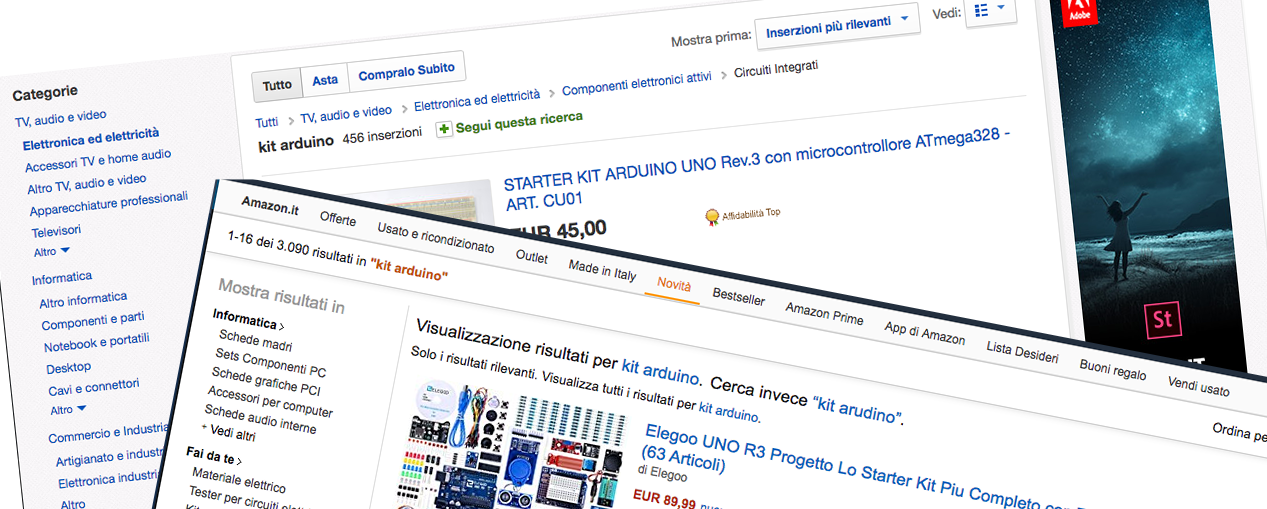 acquistare kit di arduino on line