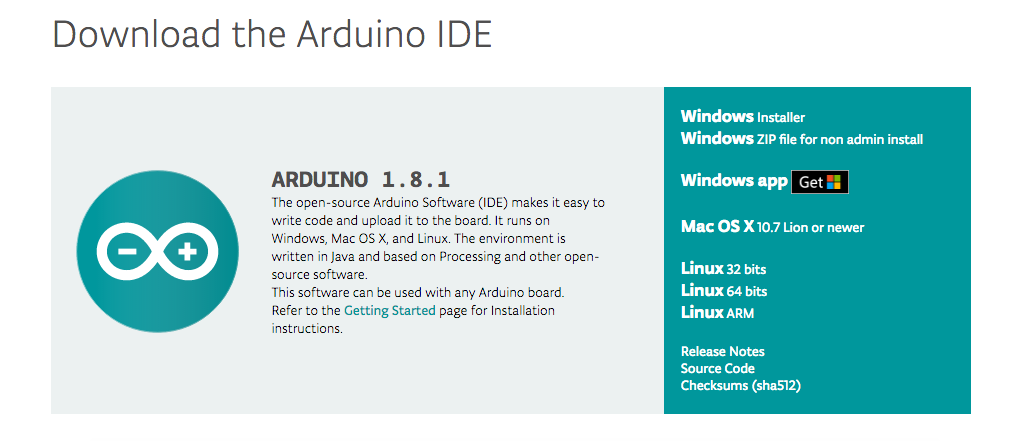 Download Arduino - I sistemi operativi disponibili