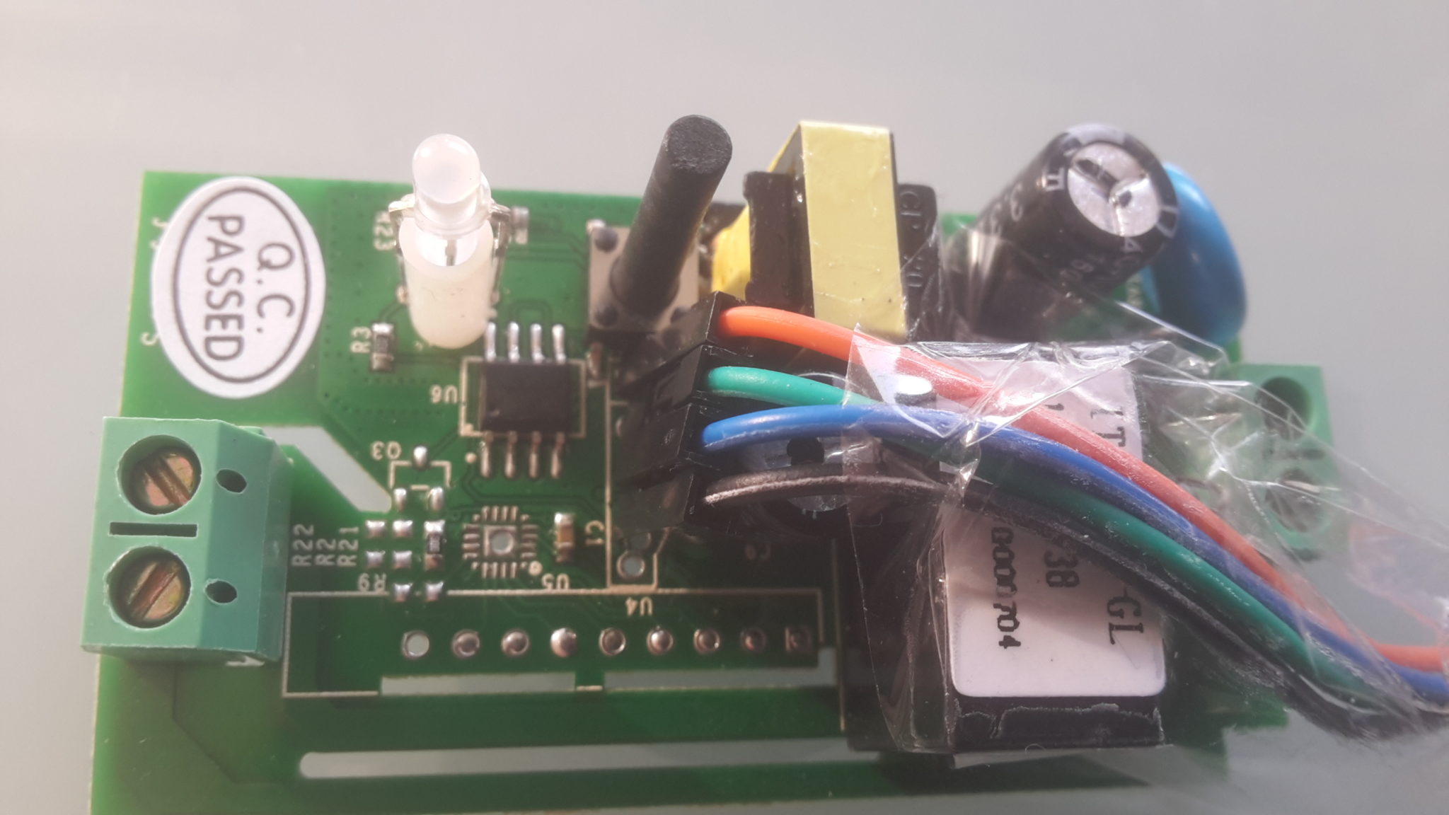 collegamento Sonoff flash scheda