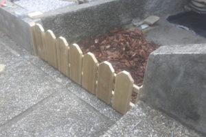 steccato in legno per giardino