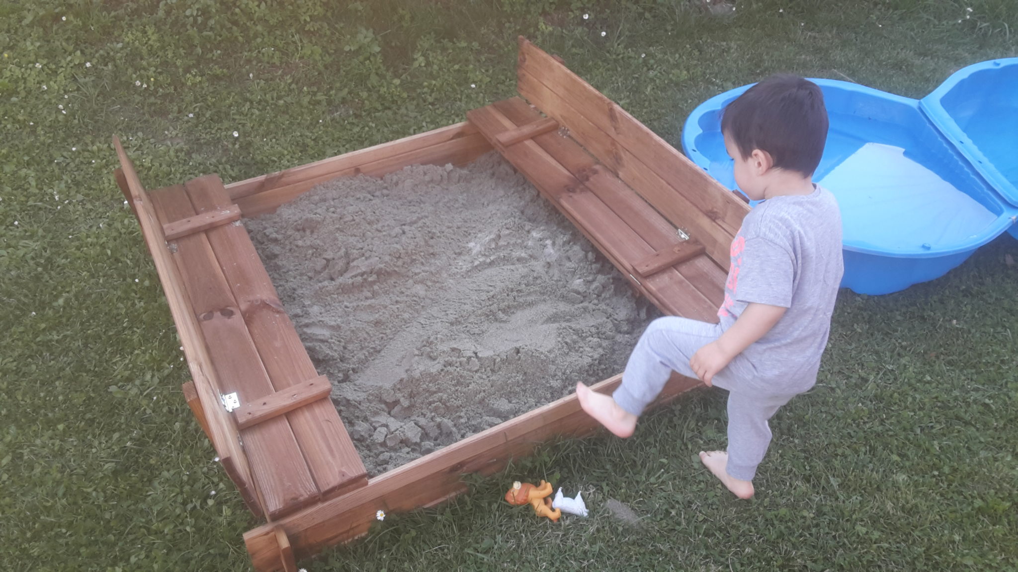 Sabbiera per bambini il risultato finale