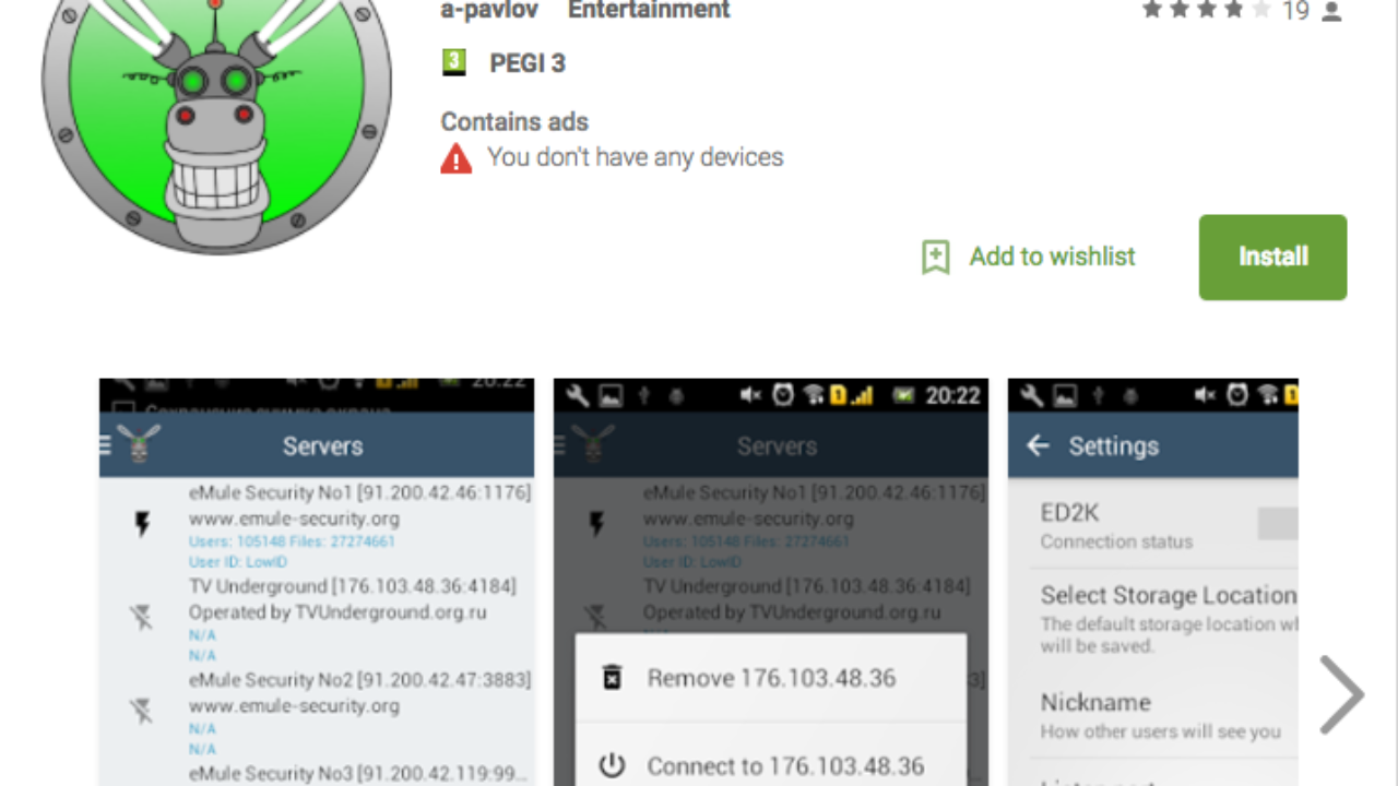 EMULE PER TABLET SCARICARE