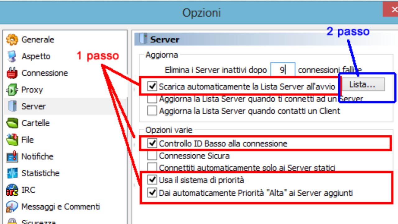 SCARICA SERVER EMULE AUTOMATICO