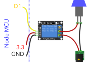 Accendere una lampadina con il cellulare - il collegamento node mcu lampadina