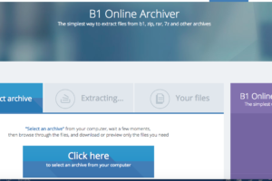 B1 - step 1 upload file