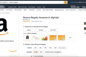 buono regalo amazon - acquisto on line