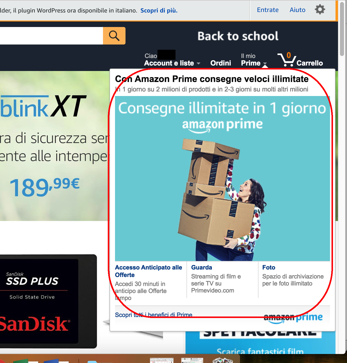 Come si disattiva amazon prime - sezione