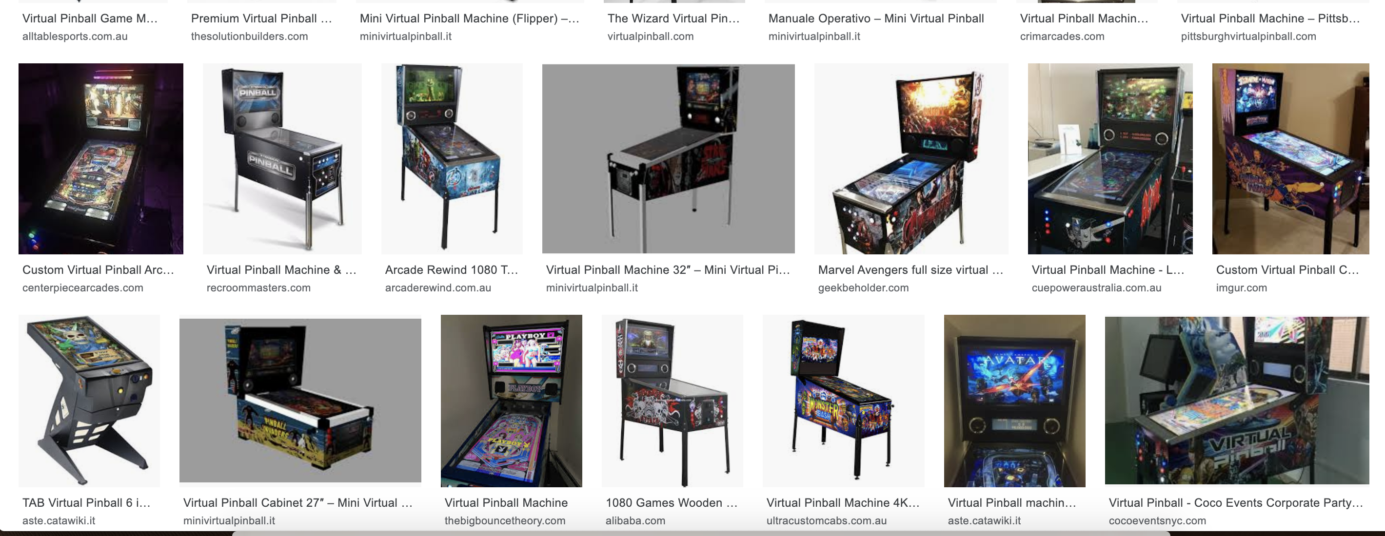 Flipper Virtuali Digital Pinball vari modelli